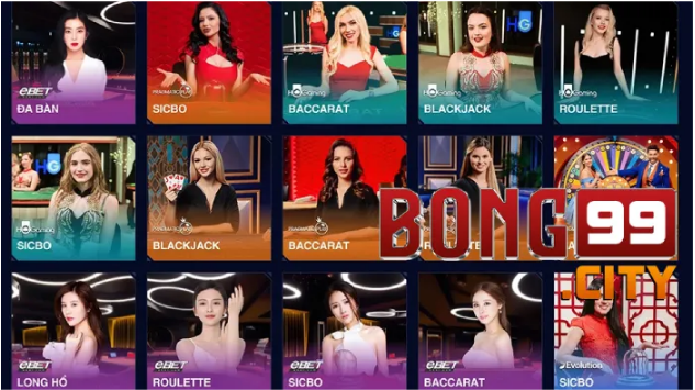 Casino online Bong99city – Trải nghiệm tại website uy tín game live casino trực tuyến bậc nhất