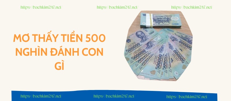 Mơ thấy tiền 500 nghìn đánh con gì