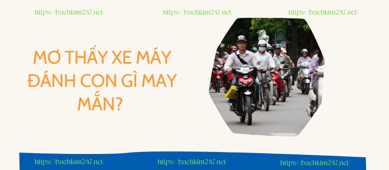 Mơ thấy xe máy đánh con gì may mắn?